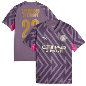 Camiseta de fútbol Manchester City Champions of Europe Portero 2ª equipación 2023-24